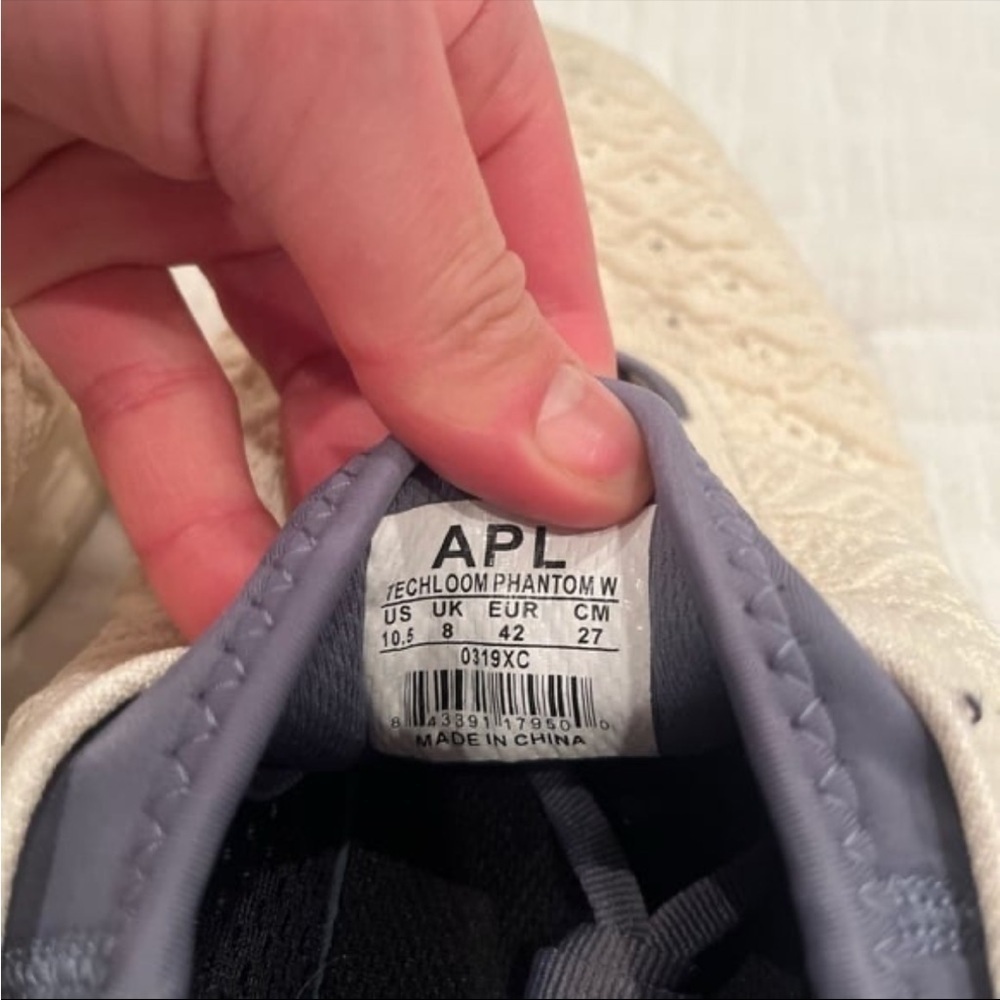 APL Techloom Phantom Running Shoe Size 10.5 Parchment Midnight - Picture 10 of 10